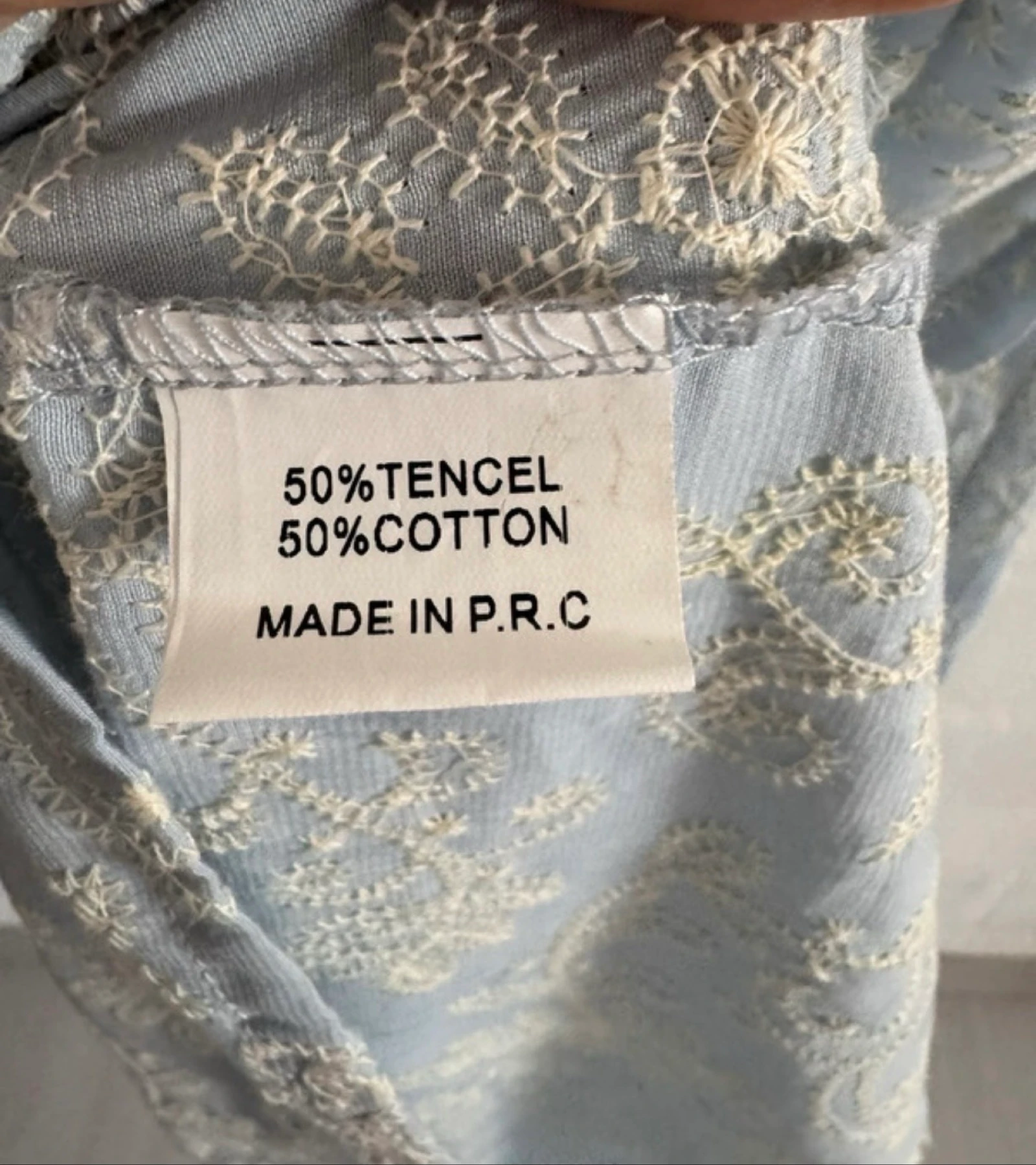 Dolssaci maxi dress S light blue embroidered tencel cotton new – photo 9